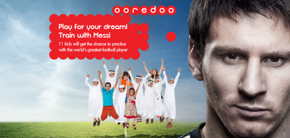 messi ooredoo_play for your dream