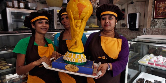 World cup trophy. Photo by Reuters
